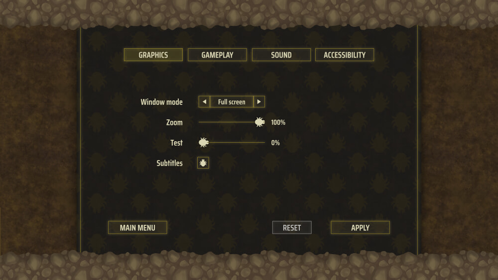 Settings example.