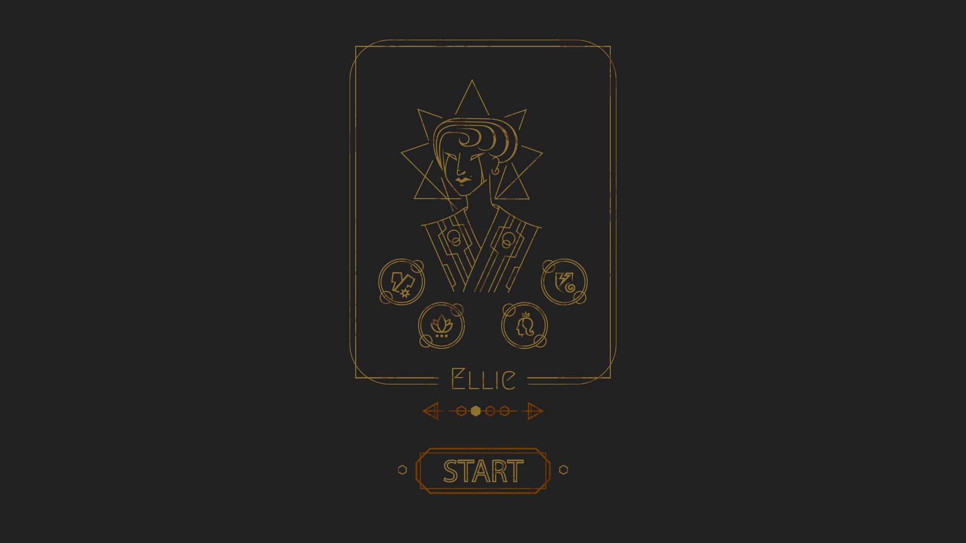 Mock-up for Character selection screen.