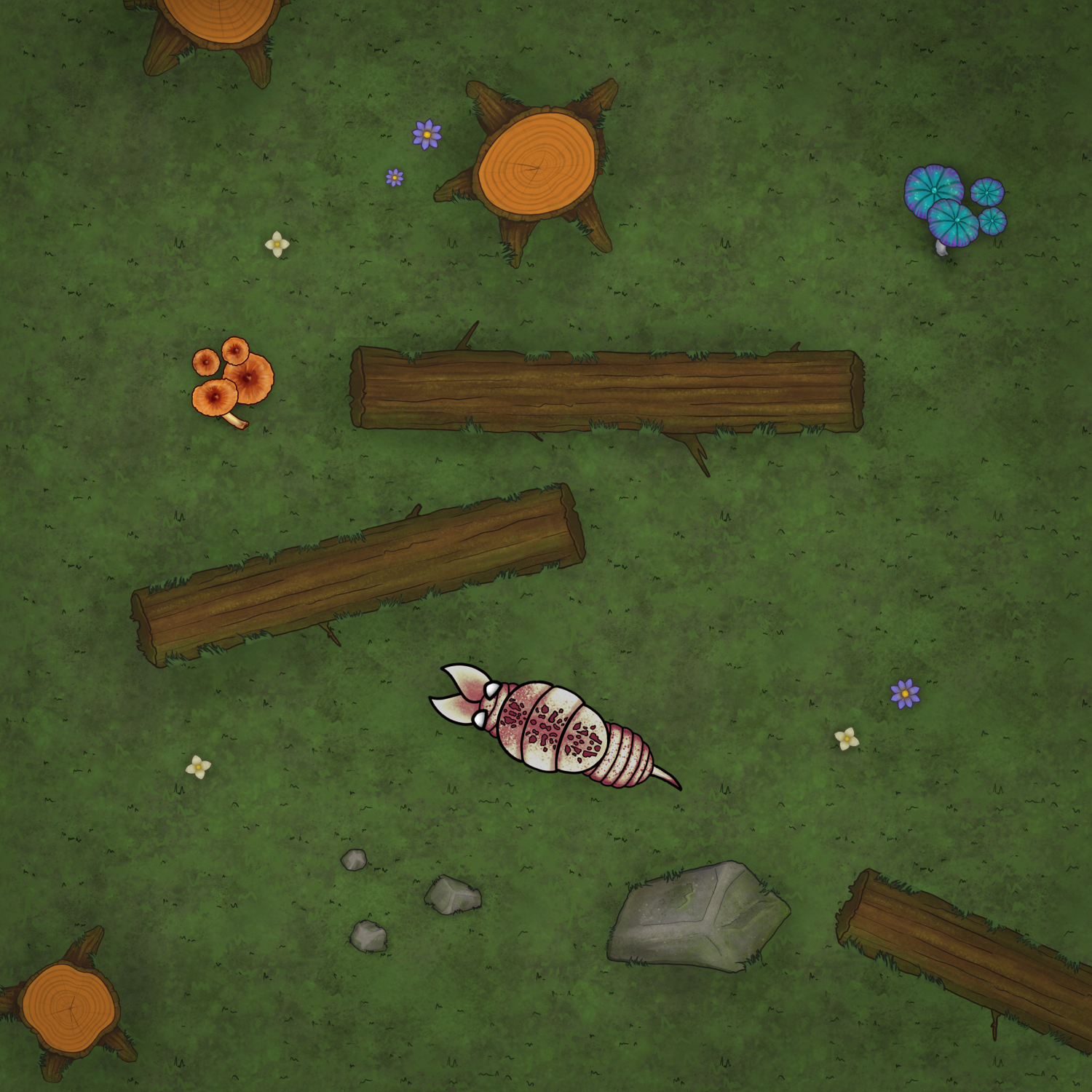 A mockup of the overworld.